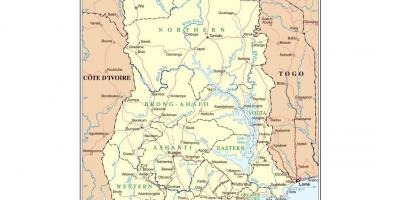 Administrativ karta över kenya